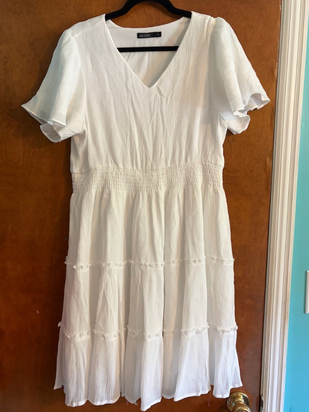 Mikarose White Flowy Dress